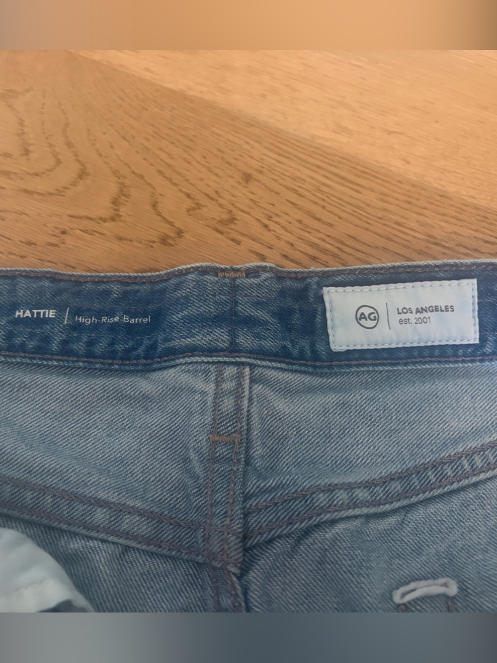 Ag Adriano Goldschmied Hattie Slim Straight Jeans in Light Blue Wash